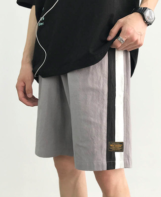 韩版夏季宽松直筒工装短裤男青少年潮流百搭休闲五分裤